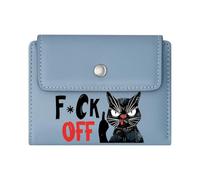 GEEADNB Slim Minimalist Card Holder，RFID Blocking Wallet Purse，Approved Visitors Black cat Cartoonish Humor Wonderful Gift for Mother's Father's Day Thoughtful Gift for Father's Day，Teacher's Day