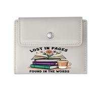 GEEADNB Slim Minimalist Card Holder，RFID Blocking Wallet Purse，Joyful Learning Colorful Books Cartoon Bees Thoughtful Gift for Father's Day，Teacher's Day Wonderful Gift for Mother's Father's Day