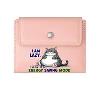 GEEADNB Slim Minimalist Card Holder，RFID Blocking Wallet Purse，Smile，Cartoon Monkey，Life is Short，Wonderful Gift for Mother's Father's Day Romantic Gift for Wife/Girlfriend.