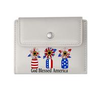 GEEADNB Slim Minimalist Card Holder,Slim Women's Wallet,Butterflies,American Flag Motif,Freedom,Thoughtful Gift for Father's Day,Teacher's Day Romantic Gift for Wife/Girlfriend.