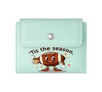 GEEADNB Slim Minimalist Card Holder，Slim Women's Wallet，Festive Season，Whimsical Style，Anthropomorphic Football，Thoughtful Gift for Father's Day，Teacher's Day