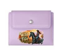 GEEADNB Slim Minimalist Card Holder，Slim Women's Wallet，Wild Freedom，Horseback Riding，Sunset Adventure，Wonderful Gift for Mother's Father's Day Romantic Gift for Wife/Girlfriend.