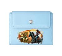 GEEADNB Slim Minimalist Card Holder，Slim Women's Wallet，Wild Freedom，Horseback Riding，Sunset Adventure，Wonderful Gift for Mother's Father's Day Romantic Gift for Wife/Girlfriend.