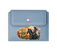 GEEADNB Slim Minimalist Card Holder，Slim Women's Wallet，Wild Freedom，Horseback Riding，Sunset Adventure，Wonderful Gift for Mother's Father's Day Romantic Gift for Wife/Girlfriend.
