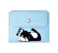 GEEADNB Slim Women's Wallet，Large Capacity Ladies Coin Purse，Colorful Gradient Letters Marvelous Monday Cute Cartoon Bear Thoughtful Gift for Teacher's Day Thanksgiving Birthday Gift for Women