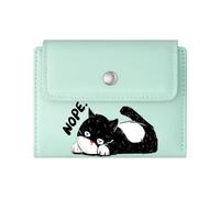 GEEADNB Slim Women's Wallet，Large Capacity Ladies Coin Purse，Colorful Gradient Letters Marvelous Monday Cute Cartoon Bear Thoughtful Gift for Teacher's Day Thanksgiving Birthday Gift for Women