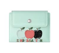 GEEADNB Slim Women's Wallet，Large Capacity Ladies Coin Purse，Cultural Heritage Bold Color Contrast Retro Design Thanksgiving Birthday Gift for Women Romantic Gift for Wife/Girlfriend.