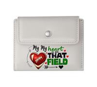 GEEADNB Slim Women's Wallet,Large Capacity Ladies Coin Purse,Flames Patriotic Eagle American Football Thanksgiving Birthday Gift for Women Romantic Gift for Wife/Girlfriend.