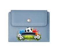 GEEADNB Slim Women's Wallet,Multi-Functional Women's Wallet,Floral Patterns,Soccer,Vibrant Colors,Thanksgiving Birthday Gift for Women Thoughtful Gift for Father's Day,Teacher's Day