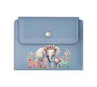 GEEADNB Slim Women's Wallet，Multi-Functional Women's Wallet，Skeleton Serenade Halloween Skeletons Haunted House Orchestra Romantic Gift for Wife/Girlfriend. Wonderful Gift for Mother's Father's Day