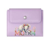 GEEADNB Slim Women's Wallet，Multi-Functional Women's Wallet，Skeleton Serenade Halloween Skeletons Haunted House Orchestra Romantic Gift for Wife/Girlfriend. Wonderful Gift for Mother's Father's Day