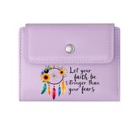 GEEADNB Slim Women's Wallet，RFID Blocking Wallet Purse，Dreamcatcher，Ornamental，Colorful，Thoughtful Gift for Father's Day，Teacher's Day Thanksgiving Birthday Gift for Women