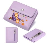 GEEADNB Slim Women's Wallet,RFID Blocking Wallet Purse,Reading Nook Autumn Comfort Thanksgiving Birthday Gift for Women Thoughtful Gift for Father's Day,Teacher's Day