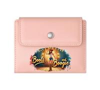 GEEADNB Slim Women's Wallet,RFID Blocking Wallet Purse,Wildflowers,Energetic,Cowgirl,Romantic Gift for Wife/Girlfriend. Wonderful Gift for Mother's Father's Day