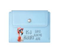 GEEADNB Slim Women's Wallet,Slim Minimalist Card Holder,Cartoonish Style Dogs Reading Banned Books Thanksgiving Birthday Gift for Women Thoughtful Gift for Father's Day,Teacher's Day
