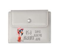 GEEADNB Slim Women's Wallet,Slim Minimalist Card Holder,Cartoonish Style Dogs Reading Banned Books Thanksgiving Birthday Gift for Women Thoughtful Gift for Father's Day,Teacher's Day
