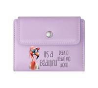 GEEADNB Slim Women's Wallet,Slim Minimalist Card Holder,Cartoonish Style Dogs Reading Banned Books Thanksgiving Birthday Gift for Women Thoughtful Gift for Father's Day,Teacher's Day