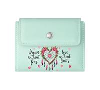 GEEADNB Slim Women's Wallet，Slim Minimalist Card Holder，Dreamcatcher，Sunflowers，Feathers，Thoughtful Gift for Father's Day，Teacher's Day Romantic Gift for Wife/Girlfriend.