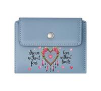 GEEADNB Slim Women's Wallet，Slim Minimalist Card Holder，Dreamcatcher，Sunflowers，Feathers，Thoughtful Gift for Father's Day，Teacher's Day Romantic Gift for Wife/Girlfriend.