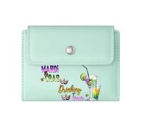 GEEADNB Slim Women's Wallet，Slim Minimalist Card Holder，Missing Piece Missing Spice Heart-Shaped Pizza Thoughtful Gift for Father's Day，Teacher's Day Thanksgiving Birthday Gift for Women