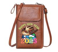 GEEADNB Small Crossbody Bags Customized Small Bags Global Unity New Year Celebration Cowboy Hat Gift Travel Rfid Safe