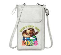 GEEADNB Small Crossbody Bags Customized Small Bags Global Unity New Year Celebration Cowboy Hat Gift Travel Rfid Safe