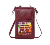 GEEADNB Small Crossbody Bags Personalized Crossbody Wallets vibrant colors parenting humor playful edgy design Adjustable Strap Romantic Gifts for Wife Girlfriend