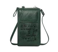 GEEADNB Small Crossbody Bags PU Leather Phone Purse stylized cursive celestial worship vintage elegance Season Gifts Large Capacity Purse Gift