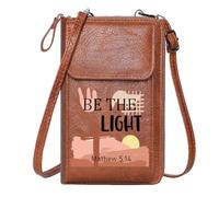 GEEADNB Small Crossbody Bags Small Shoulder Bag Matthew 5:14 Christian Fish Peace Sign Season Gifts Perfect for Teacher's Day