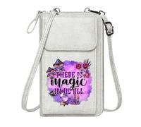 GEEADNB Small Crossbody Bags Zip Around Credit Card Bags Mysticism Nature Magic Large Capacity Purse Gift Perfect for Outfits