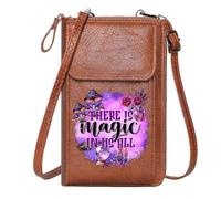 GEEADNB Small Crossbody Bags Zip Around Credit Card Bags Mysticism Nature Magic Large Capacity Purse Gift Perfect for Outfits