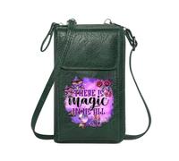 GEEADNB Small Crossbody Bags Zip Around Credit Card Bags Mysticism Nature Magic Large Capacity Purse Gift Perfect for Outfits