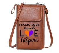 GEEADNB Small Shoulder Bag Bags with Card Slots Divided Heart Heartbreak Unappreciated Adjustable Strap Graduation Student