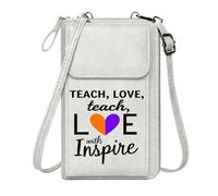GEEADNB Small Shoulder Bag Bags with Card Slots Divided Heart Heartbreak Unappreciated Adjustable Strap Graduation Student