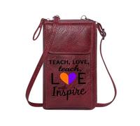 GEEADNB Small Shoulder Bag Bags with Card Slots Divided Heart Heartbreak Unappreciated Adjustable Strap Graduation Student