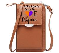 GEEADNB Small Shoulder Bag Bags with Card Slots Divided Heart Heartbreak Unappreciated Adjustable Strap Graduation Student