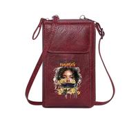 GEEADNB Small Shoulder Bag Personalized Crossbody Wallets Floral Obscuration SAY THEIR NAMES Surreal Remembrance Travel Rfid Safe for Everyday Use or Gift Idea
