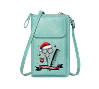 GEEADNB Women ID Credit Card Case Bags with Card Slots Hairstyling Tools Hair Hustler Banner Christmas Decorations Holiday Customized Gift Perfect for Printed Present