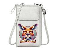 GEEADNB Women ID Credit Card Case Ladies Cell Phone Purse Vibrant circular gradient Kangaroo illustration Colorful graphic design Holiday Customized Gift Classic Outfit