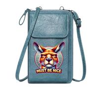 GEEADNB Women ID Credit Card Case Ladies Cell Phone Purse Vibrant circular gradient Kangaroo illustration Colorful graphic design Holiday Customized Gift Classic Outfit