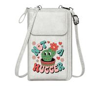 GEEADNB Women ID Credit Card Case Personalized Small Bags with Pocket Decorative pot Humorous phrase Cactus Perfect for Teacher's Day Graduation Student