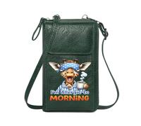 GEEADNB Women ID Credit Card Case Women's Clutch Purse Coffee Cup Allergic to Morning Cartoon Giraffe Season Gifts Perfect for Printed Present