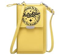 GEEADNB Women Leather Crossbody Purse PU Leather Phone Purse concentric circles THE FINEST circular emblem Perfect for Outfits Printed Gift