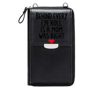 GEEADNB Women’s RFID Clutch Purse Crossbody Bags for Women Mom's Wisdom Humorous Sentiment Motherhood Love Travel Rfid Safe Perfect for Outfits