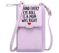 GEEADNB Women’s RFID Clutch Purse Crossbody Bags for Women Mom's Wisdom Humorous Sentiment Motherhood Love Travel Rfid Safe Perfect for Outfits