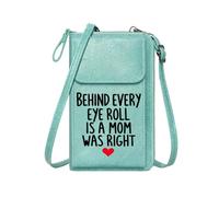 GEEADNB Women’s RFID Clutch Purse Crossbody Bags for Women Mom's Wisdom Humorous Sentiment Motherhood Love Travel Rfid Safe Perfect for Outfits