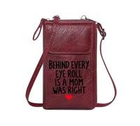 GEEADNB Women’s RFID Clutch Purse Crossbody Bags for Women Mom's Wisdom Humorous Sentiment Motherhood Love Travel Rfid Safe Perfect for Outfits