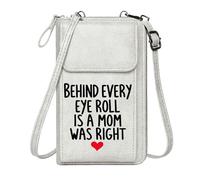 GEEADNB Women’s RFID Clutch Purse Crossbody Bags for Women Mom's Wisdom Humorous Sentiment Motherhood Love Travel Rfid Safe Perfect for Outfits