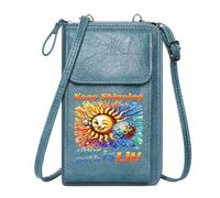 GEEADNB Women’s RFID Clutch Purse Personalized Small Bags with Pocket Uplifting Message Vibrant Sun Disco Ball for Everyday Use or Gift Idea Long Purse for Gift