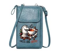 GEEADNB Women’s RFID Clutch Purse Women's Clutch Purse Contemplation Chess Coffee Classic Outfit Perfect for Outfits